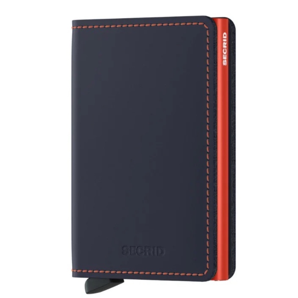 SECRID Slimwallet Matte Night Blue & Orange - As New